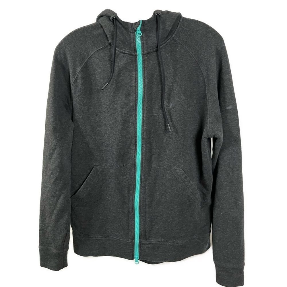 Myles Men's Skyline Heavy Weight Dark Heather Gray Full Zip Hoodie-‎ Size Medium